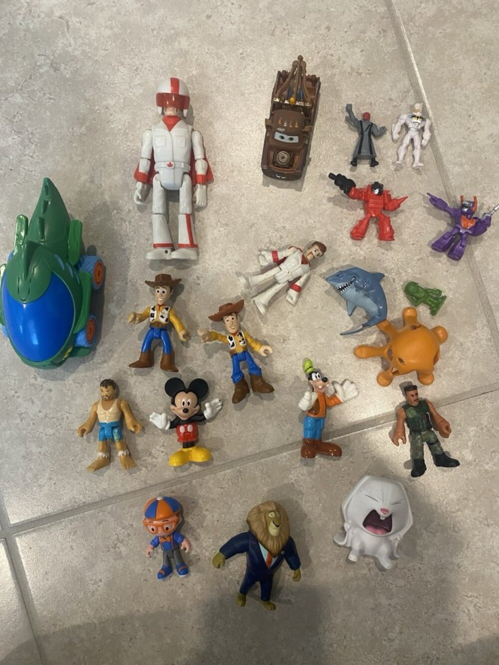 Lot Of 20 Toys- Disney, Toy Story, Zootopia, PJ Masks, Transformers, Mickey,Cars